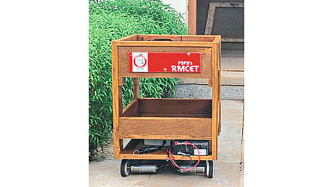 Remote Controlled Cart Made By Mane College Of Engineering Students