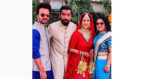 Actress Mona Singh married with Shyam yesterday 