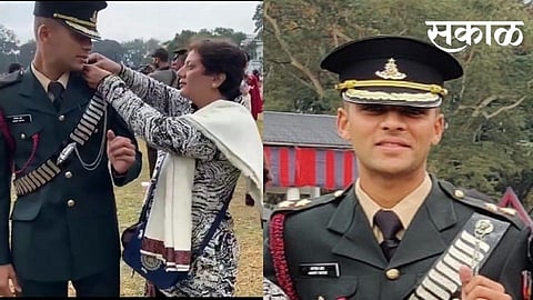 Aniket Sathe of Pune became a Lieutenant in the Army