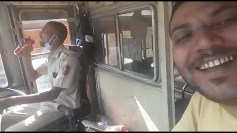 nagpur st bus driver video got viral 