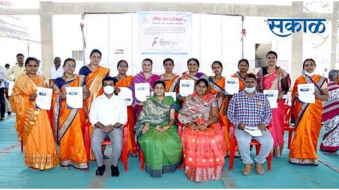 Former Panchayat Samiti chairperson Sunita Gadakh has said that health wealth is important for life.jpg