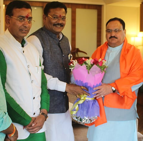 संजय शिरसाट यांनी भाजपाचे कार्यकारी अध्यक्ष जे. पी. नड्डा यांची  भेट घेतली. 
