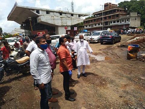 Inspection of Kankavli flyover from pramod Jathar