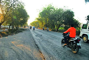 highway work in fourway