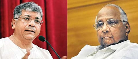 Prakash Ambedkar and Sharad Pawar