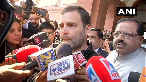 new delhi rahul gandhi reaction after pm modi speech in lok sabha