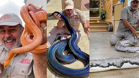 meet jay brewer the man who living with snakes