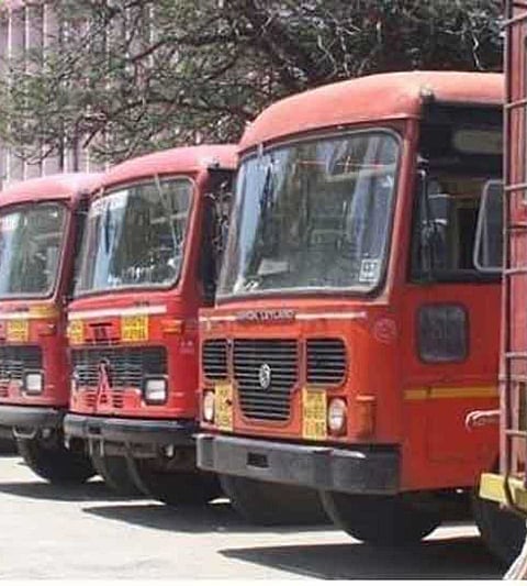 Transport of agricultural produce from ST 100 buses ready at Pandharpur depot