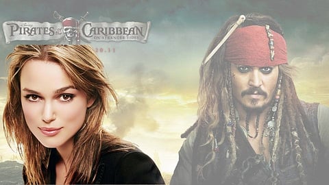 pirates of Caribbean actor Johnny Depp say awkward kissing 21 year old Keira Knightley 