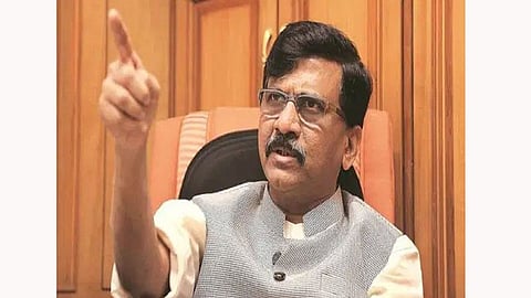 Shivsena MP Sanjay Raut criticizes Ajit Pawar in PC 