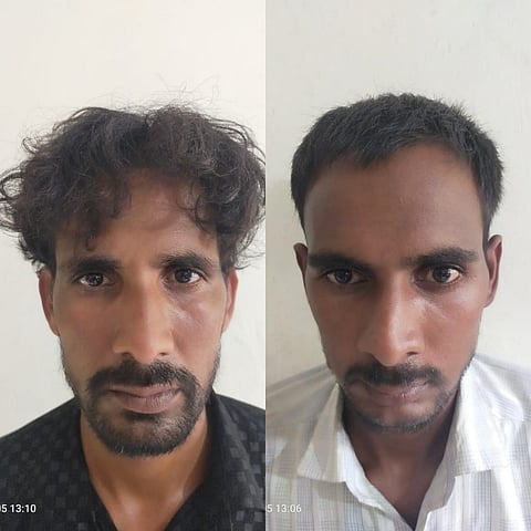The robber of the ATM went on the courier's container