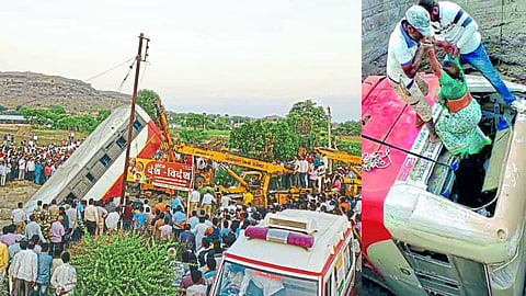 21 died in Dhule Kalvan bus accident; 33 injured
