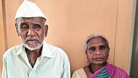  Blind father's complaint against son