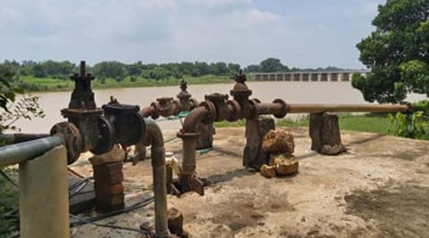लाखांदूर : भागडी येथील नळयोजनेच्या याच विहिरीतून होतो पाणीपुरवठा. 