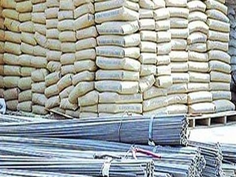 Increase in the price of iron and cement