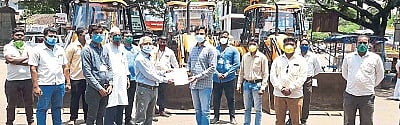 Use of JCB for city sanitation; Warning of legal action against people making rumers