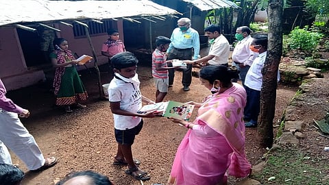 Review of Education Offline Teaching by Waghmode  Zilla Parishad teachers imparting knowledge  students through home visits