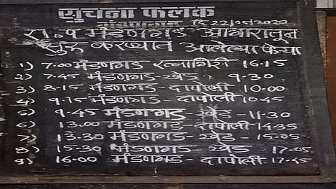 planning nine rounds a day from mandangad division