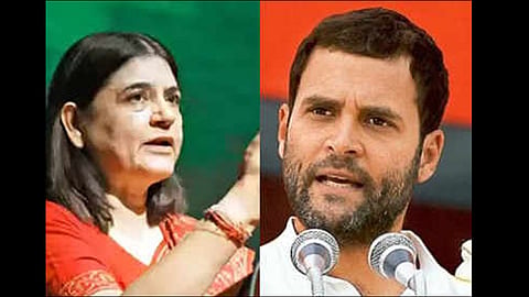 bjp leader maneka gandhi targets rahul gandhi 