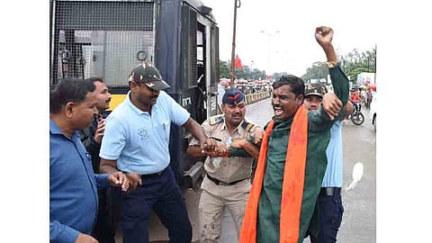 Chhva volunteers attempt suicide for demand of Maratha reservation
