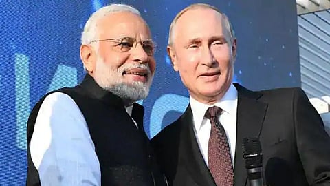PM Narendra Modi And Russian President Vladimir Putin 