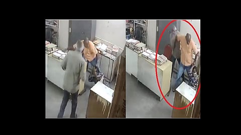 andhra pradesh tourism department employee beats lady colleague for asking to wear mask