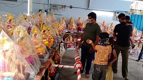 ...म्हणून नवी सांगवी परिसरात गणेशमूर्तींची मागणी घटली