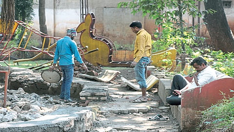 साताऱ्यातील प्रतापसिंह उद्यान बालचमूंनी गजबजणार; दुरुस्तीच्या कामाला प्रचंड वेग