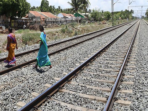 railway track man death