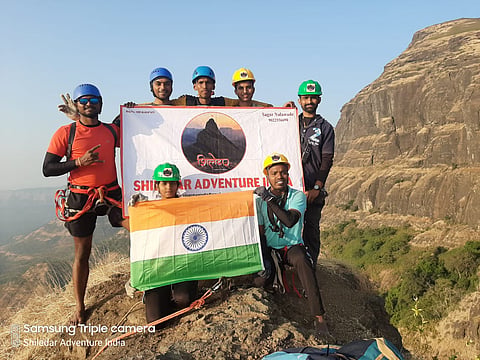 Shiledar Adventure India successfully climbed Vajir Pinnacle 