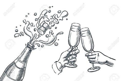 wine driking