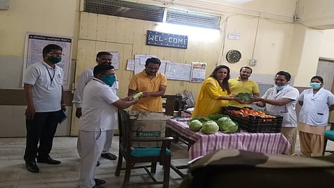 Everyone in Sangli Civil gets free vegetables kolhapur marathi news
