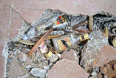 Sowing of liquor bottles in Nagar Zilla Parishad