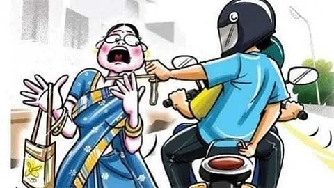 Attempt to snatch jewelry hitting womans head with stones at the Lohegaon