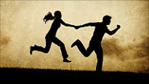 groom father and bride mother ran away for the second time at gujrat