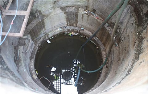 Dilapidated sewage line, 300 wells contaminated