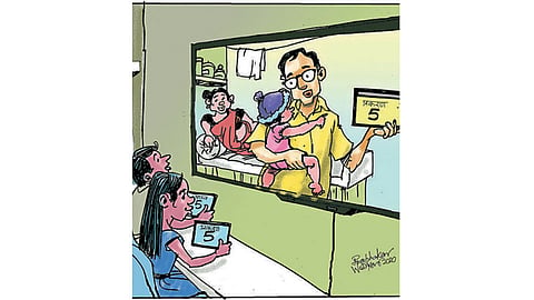 ढिंग टांग : गुर्जींचा तास! (अर्थात ऑनलाइन!)
