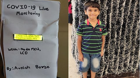 Fourth Std students Avinash borse builds Covid 19 Live Monitoring Model