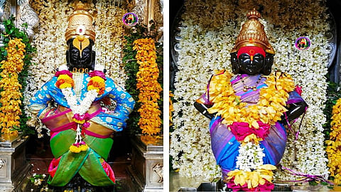 Decoration for Gudi Padwa at Vitthal Temple in Pandharpur