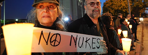 File photo of Protest against Nuclear Weapons