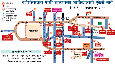 गणेशोत्सवात पायी चालणाऱ्या भाविकांसाठी एकेरी मार्ग