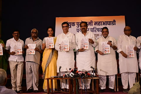 vidhan sabha 2019 congress ncp manifesto mumbai jayant patil balasaheb thorat