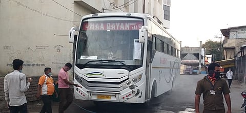 The bus came to Rahuri and the administration panicked