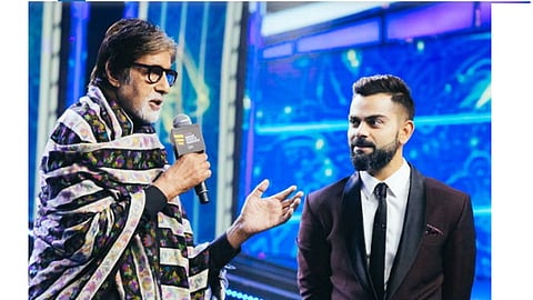 Amitabh Bachchan posted a hilarious tweet for Virat Kohlis notebook action 