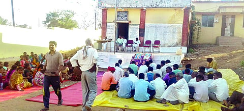  भिवापूर ः गणराज्यदिनी झालेली ग्रामसभा. 
