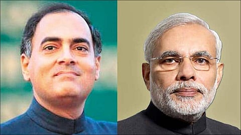 Rajiv Gandhi - Narendra Modi