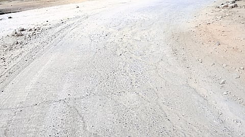 गडचिरोली : वैरागड येथील रस्त्याची झालेली दुरवस्था. 