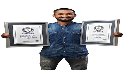 World record for weighing football on the nose by pranav bhopale kolhapur