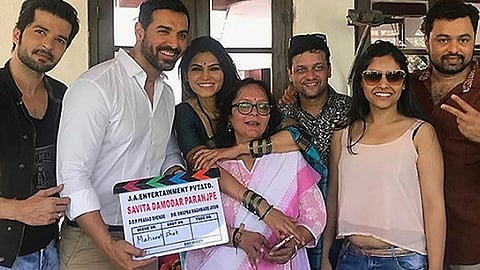 John Abraham begins the shoot of his maiden Marathi project Savita Damodar Paranjpe