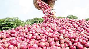 The farmer got the money from the sale of onions